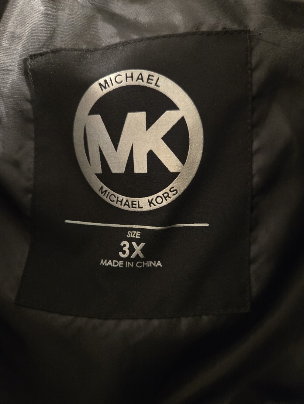Michael Kors Black Faux-Fur Trim Hooded Puffer Jacket